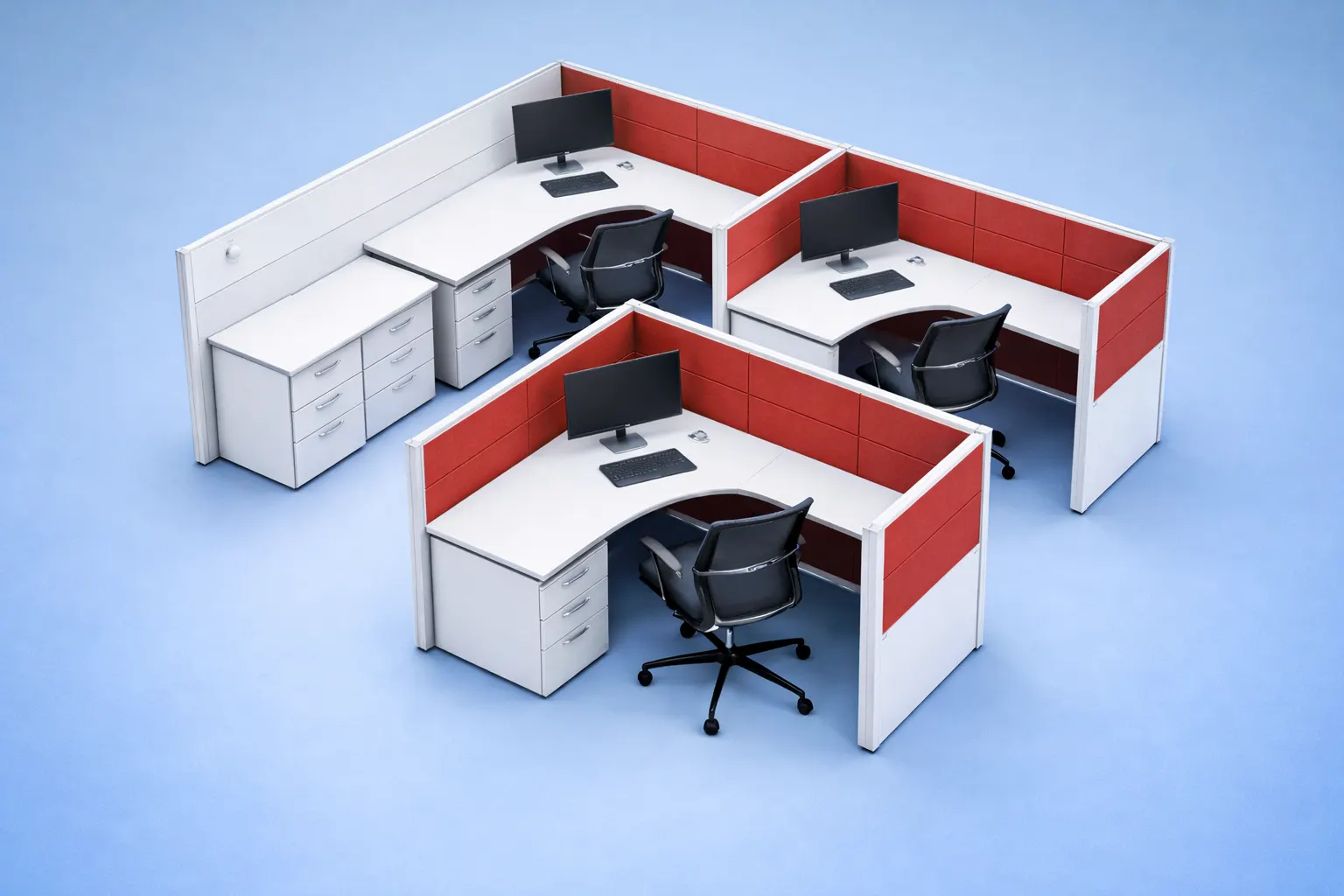 Divisiones modulares para Diseño y adecuación de espacios home office en Bogota